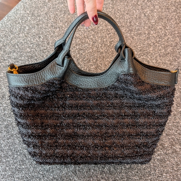 Gianni Chiarini Handbags - New Gianni Chiarini Mini Tweed Dua Top Handle Bag
